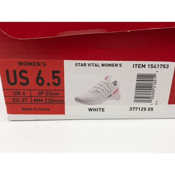 Puma Star Vital Lace Up Mesh Trainer Running Sneakers 6.5 Women's White & Pink - Picture 10 of 10